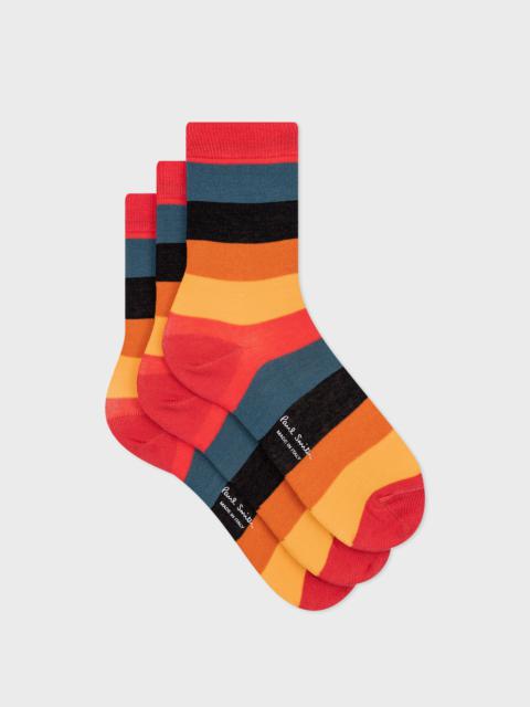 Paul Smith Women's 'Artist Stripe' Socks Three Pack