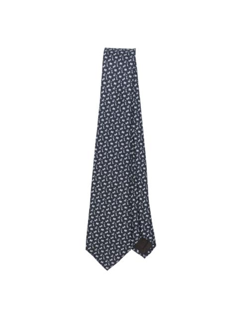 patterned-jacquard tie