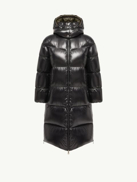 Moncler Harfang Hooded Long Down Coat