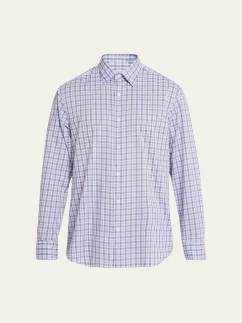 Brioni Men's Plaid Cotton Sport Shirt