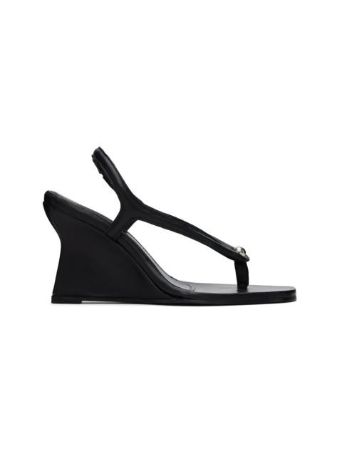 SAINT LAURENT Bridget 40 Rive Gauche Leather Sandals