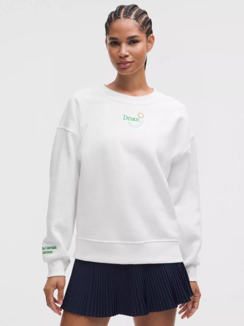 lululemon Perfectly Oversized Fleece Crew *Tennis Graphic