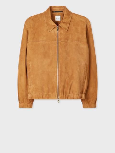 Paul Smith Tan Suede Bomber Jacket