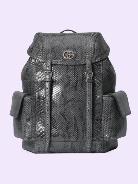 GUCCI Python backpack with Double G
