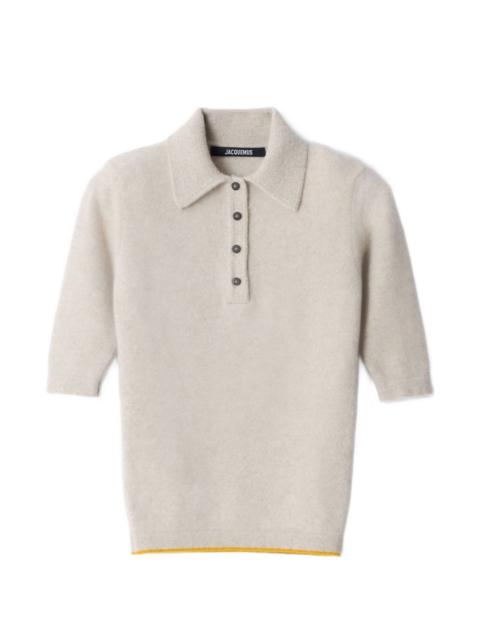 JACQUEMUS The Cachemire polo shirt