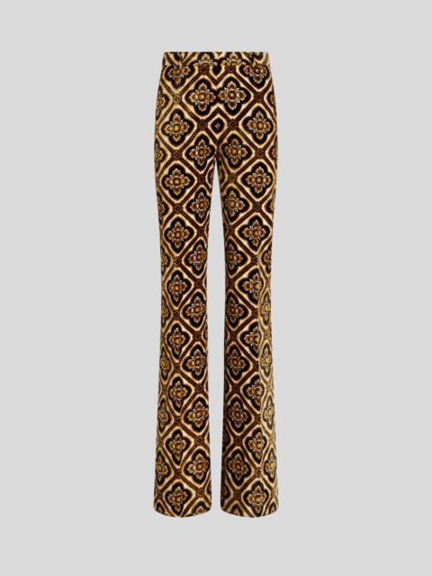 JACQUARD TROUSERS WITH MEDALLIONS