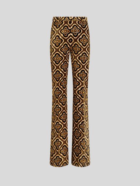 Etro JACQUARD TROUSERS WITH MEDALLIONS