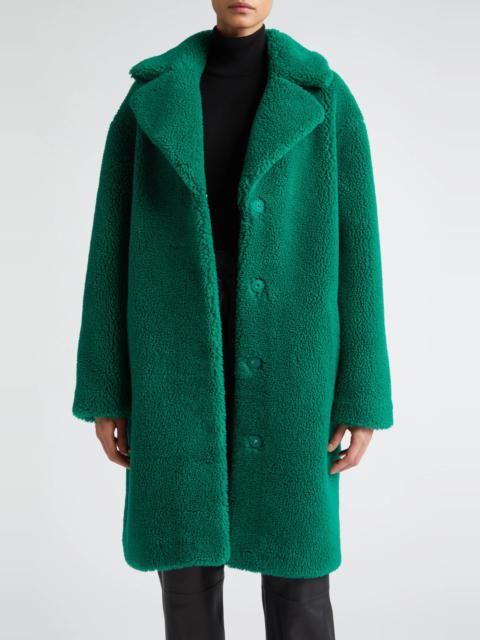 STAND STUDIO Camille Long Faux Fur Cocoon Coat