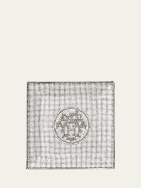 Hermès Mosaique Au 24 Platinum Square Plate