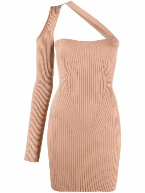 ANDREĀDAMO The RIBBED-KNIT ASYMMETRICAL MONO SHOULDER DRESS by ANDREADAMO is a stunning addition to any wardrob