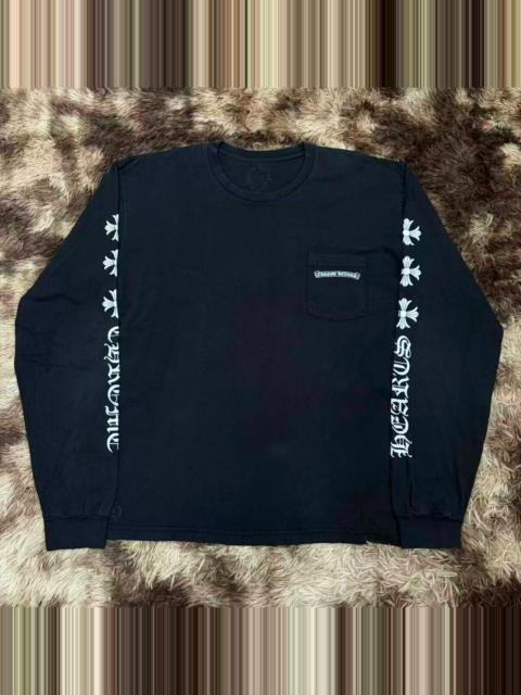 Chrome Hearts Chrome Hearts Cross Flower Sanskrit Kirin Arm Long Sleeve Top