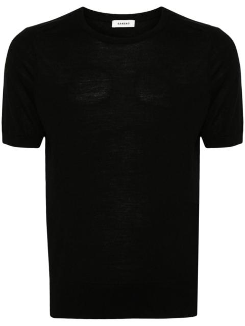 Sandro fine-knit T-shirt