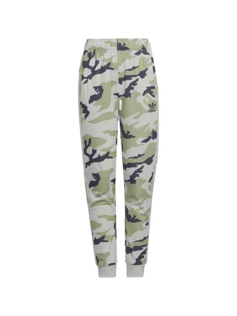 adidas Camo SST Track Pants GS "Orbit Grey / Magic Lime / Shadow Navy" HB9434