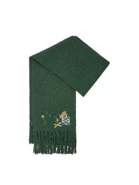 Loewe Bunny scarf in wool