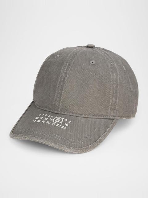 Maison Margiela Men's Logo Cotton Baseball Hat