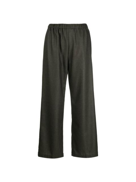 straight-leg wool-cashmere trousers