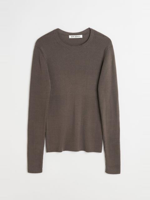 Our Legacy Compact Roundneck Fog Clean Cotton