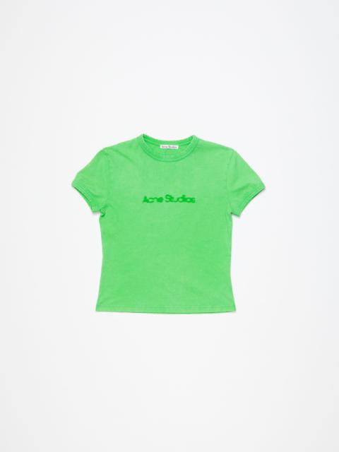 Acne Studios Blurred logo t-shirt - Fitted unisex fit - Bright Green