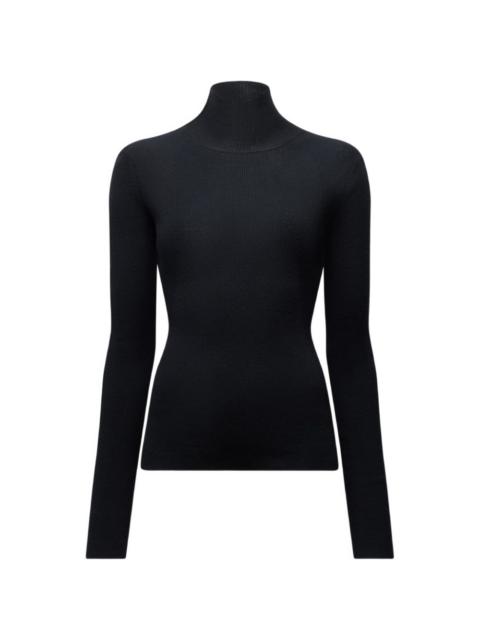 Another Tomorrow rib-knit sweater