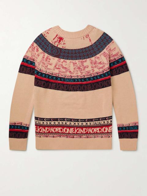 + Eric Haze Fair Isle Cotton-Jacquard Sweater