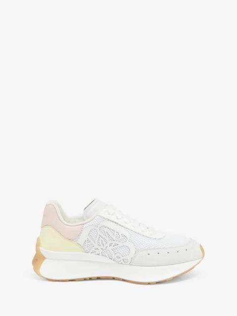 Women's Sprint Runner in White/pearl/blush/anise
