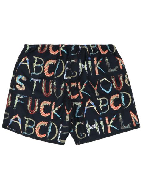 Supreme Supreme Alphabet Water Short Black