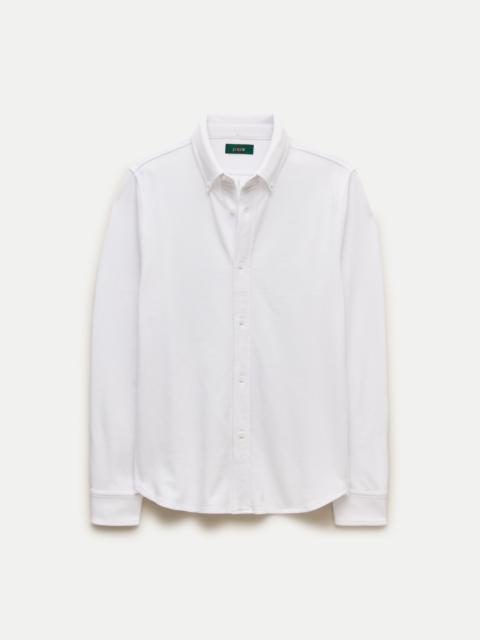 J.CREW Washed piqué button-down shirt