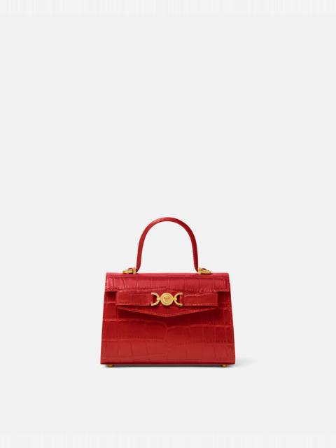 VERSACE Croc-Effect Medusa '95 Small Handbag