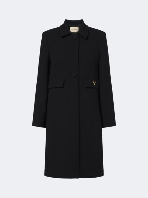 Valentino VGold virgin wool crêpe coat