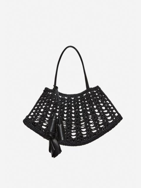 MAGDA BUTRYM Maya crochet bag in black leather