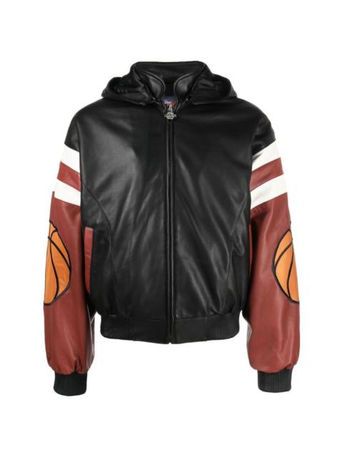Just Don New York basketball leather jacket