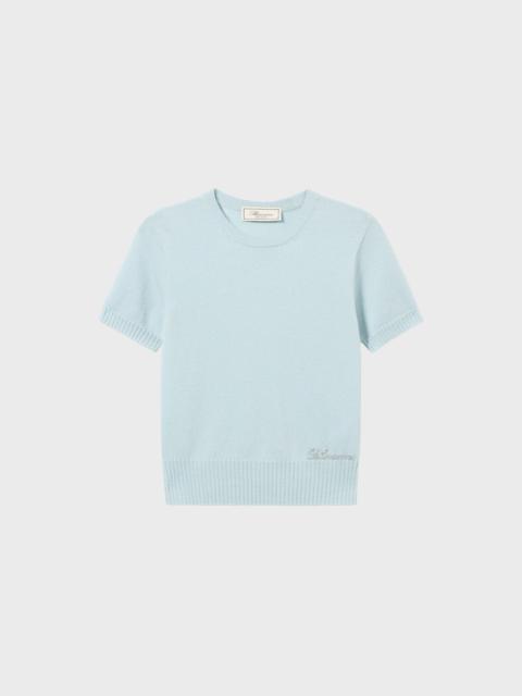 SHORT-SLEEVED CASHMERE JUMPER
