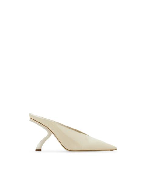 FERRAGAMO S-shaped heeled mules