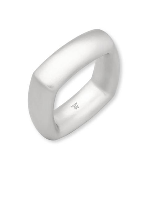 TOM WOOD FRAME RING SATIN - S925 STERLING SILVER