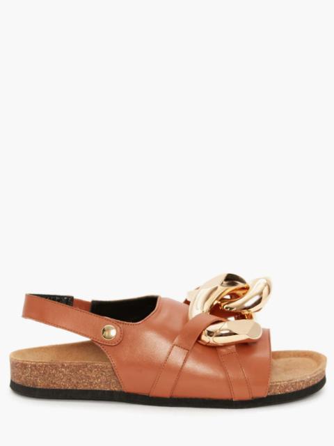 JW Anderson WOMEN’S CHAIN FLAT SANDALS WITH SNAP