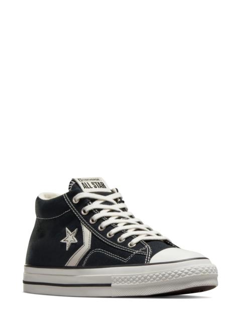 All Star Star Player 76 Mid Top Sneaker in Black/Vintage White/Egret