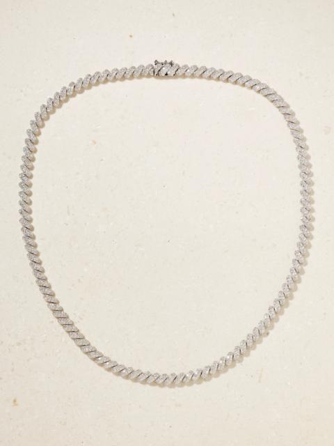 ANITA KO 18-karat White Gold Diamond Necklace