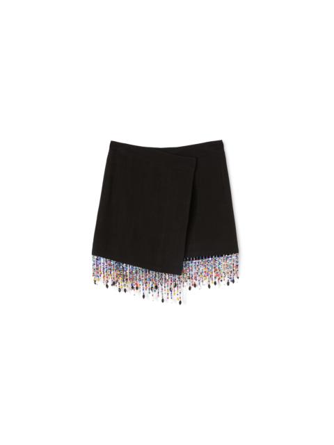 Mini skirt with beaded application