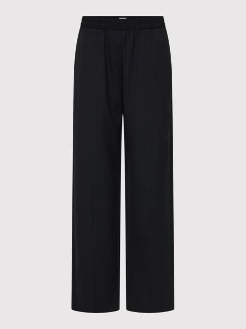 ST. AGNI Tailored Active Pants - Black Pinstripe