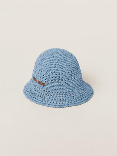 Miu Miu Woven fabric hat