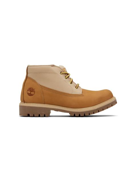 Timberland Tan & Beige 'Timberland Premium' Mid Chukka Boots