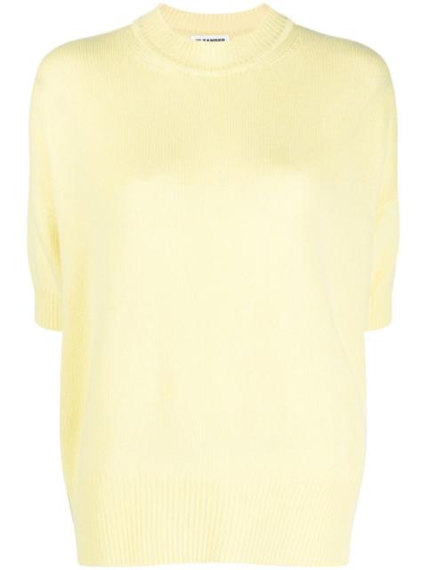 Jil Sander short-sleeve cashmere top