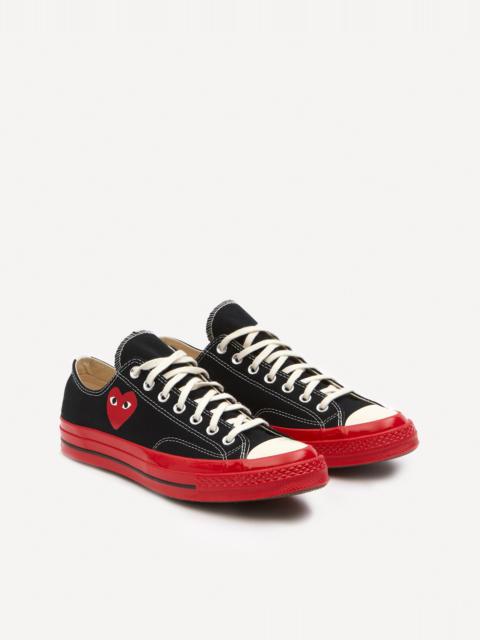 Comme des Garçons PLAY x Converse 70s Canvas Low-Top Red Sole Trainers