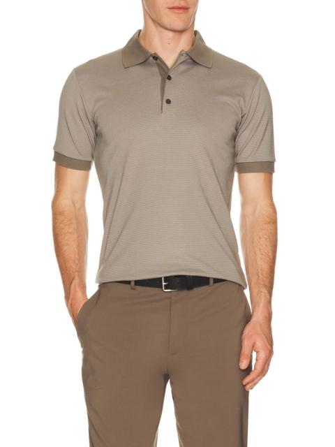 Theory Mod Jacquard Geo Polo