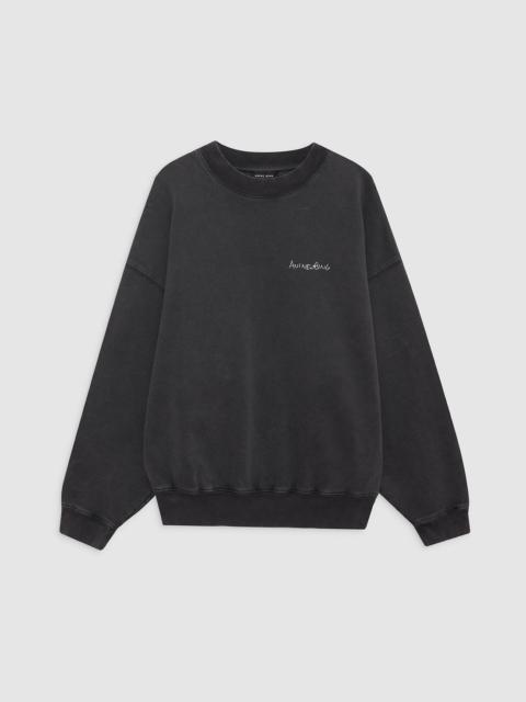 ANINE BING Jaci Sweatshirt Lyrics - Washed Black
