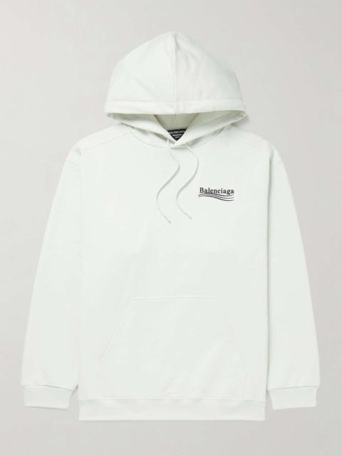 BALENCIAGA Logo-Print Cotton-Jersey Hoodie