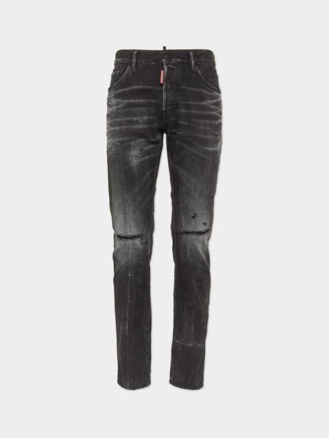 DSQUARED2 BLACK WARP WASH COOL GUY JEANS