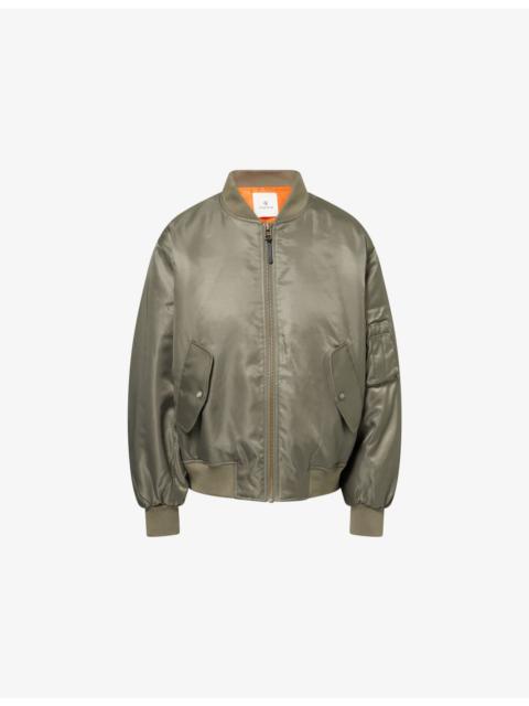 ANINE BING Leon Relaxed-Fit Woven Bomber Jacket