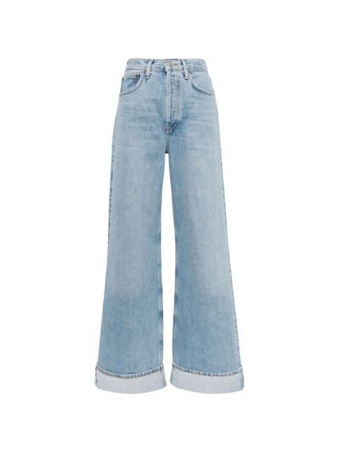 AGOLDE Dame high-rise wide-leg jeans