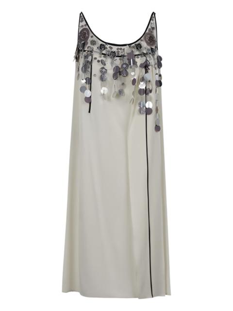 Prada beaded-sequin mini dress